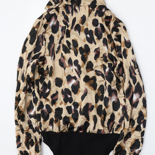 Quiz Womens Multicoloured Animal Print Polyester Bodysuit One-Piece Size 6