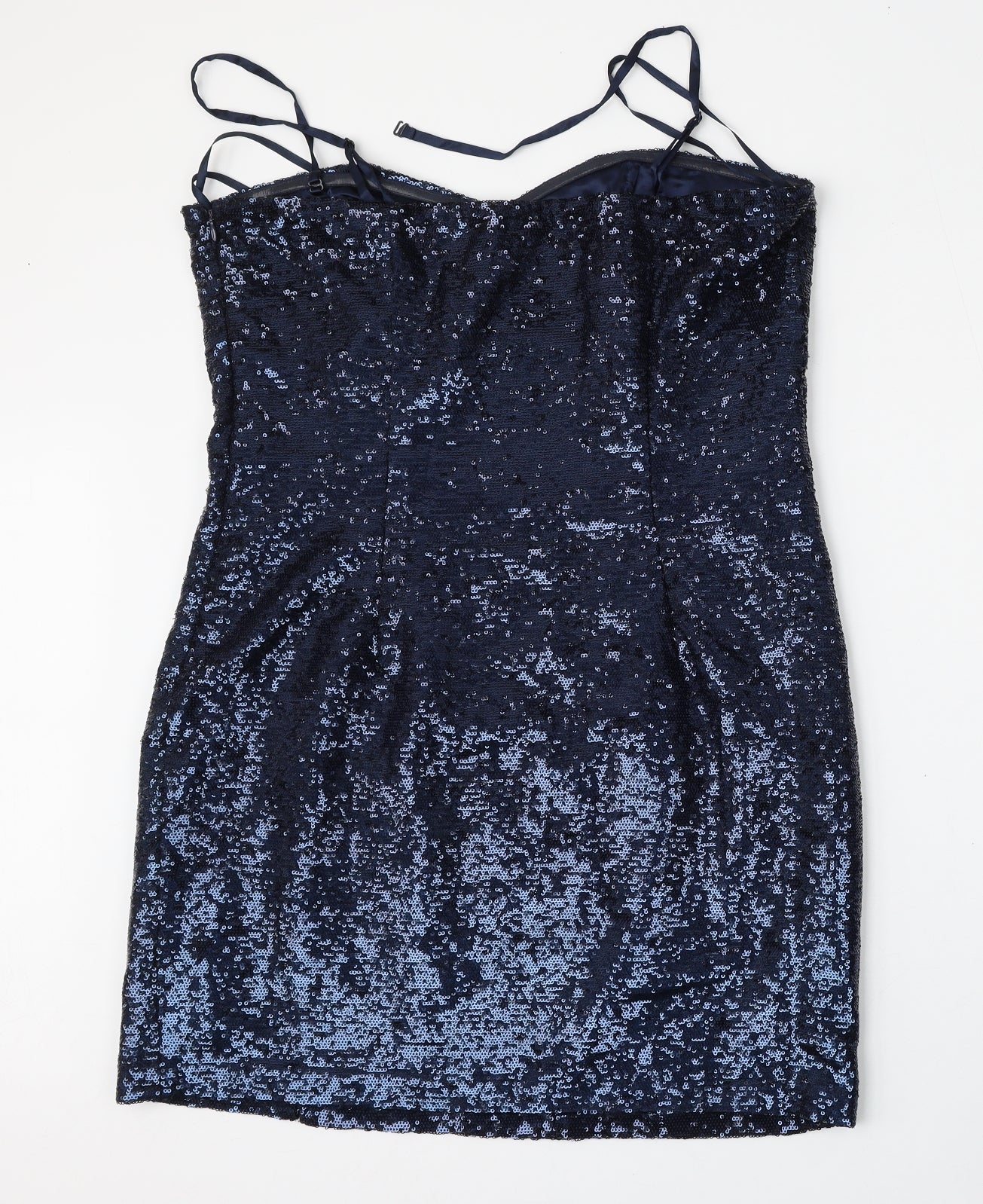 New Look Womens Blue  Polyester Bodycon  Size 16  Round Neck