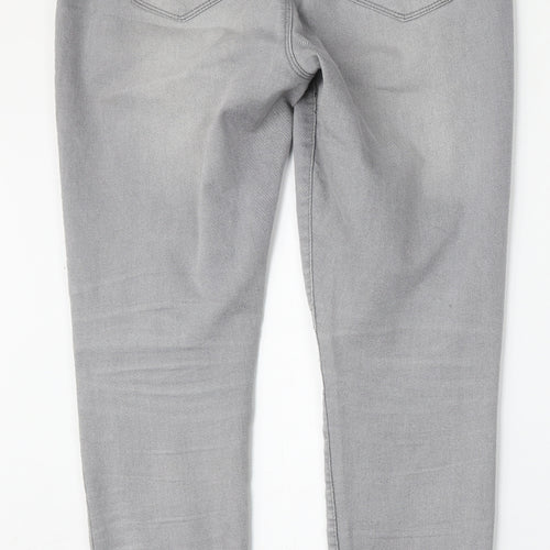 Pep&Co Womens Grey  Cotton Jegging Jeans Size 12 L28 in Regular