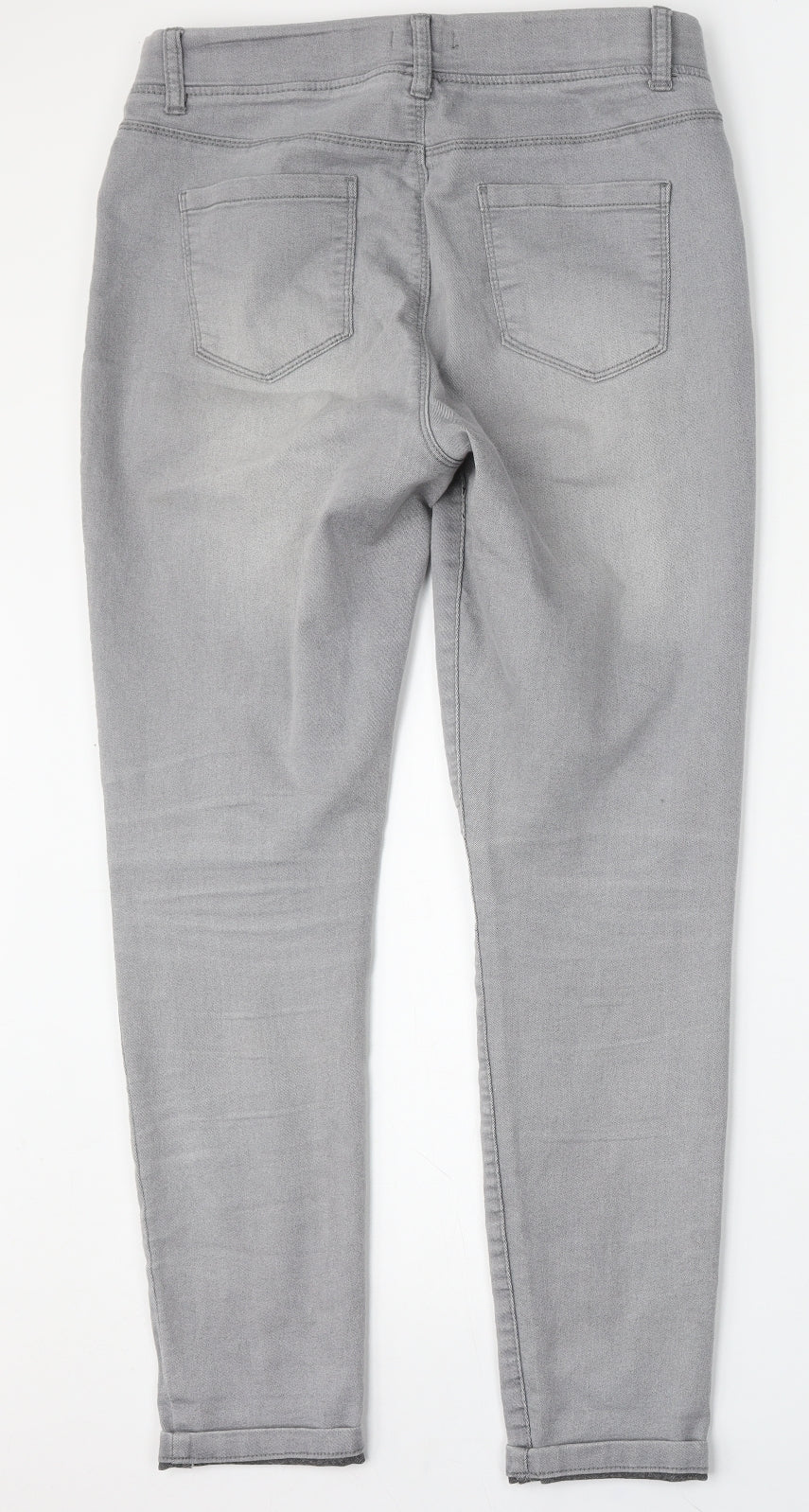 Pep&Co Womens Grey  Cotton Jegging Jeans Size 12 L28 in Regular