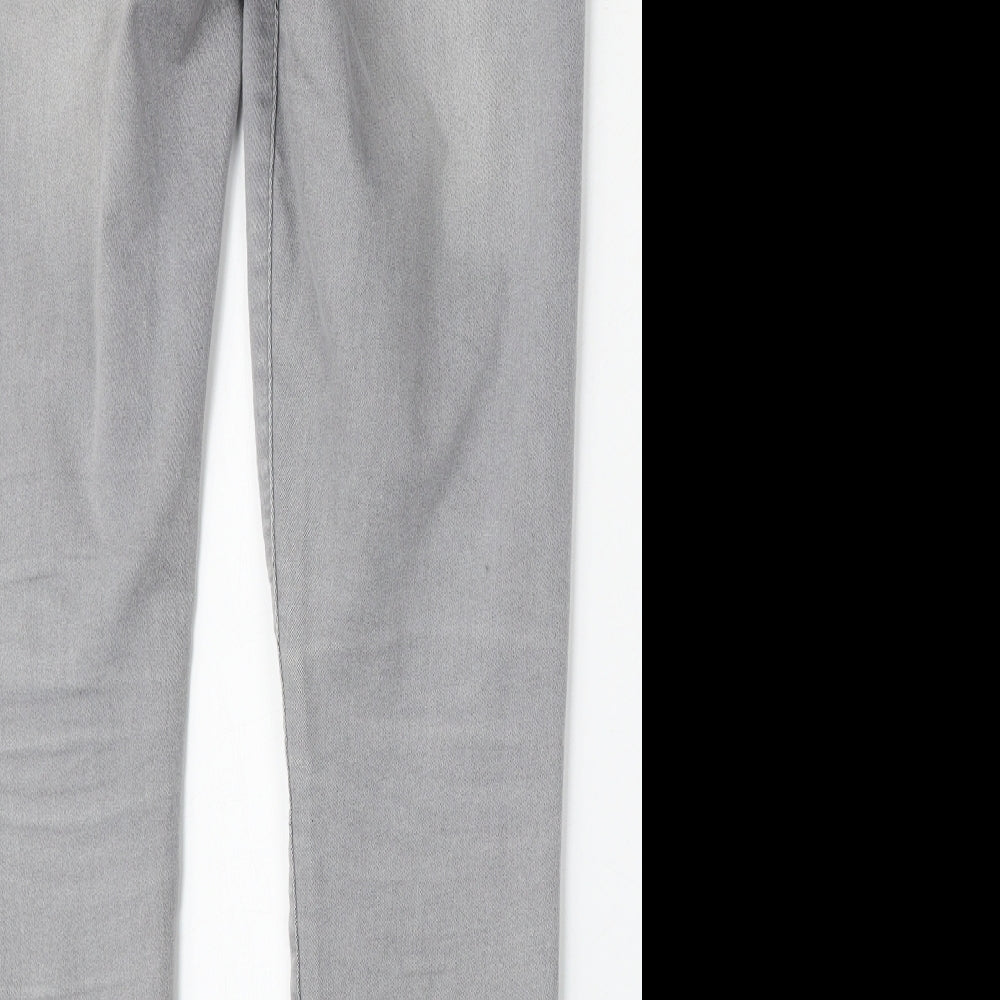 Pep&Co Womens Grey  Cotton Jegging Jeans Size 12 L28 in Regular