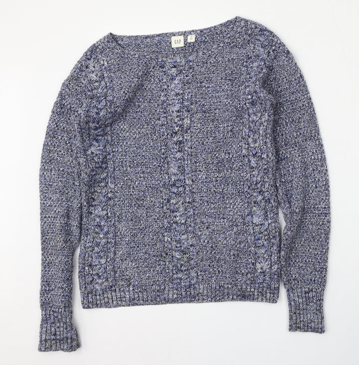 Gap Mens Blue Round Neck Cotton Pullover Jumper Size XS