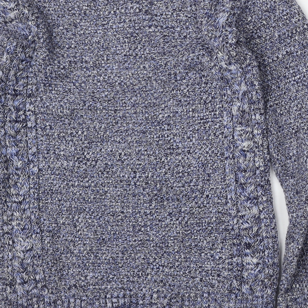 Gap Mens Blue Round Neck  Cotton Pullover Jumper Size XS