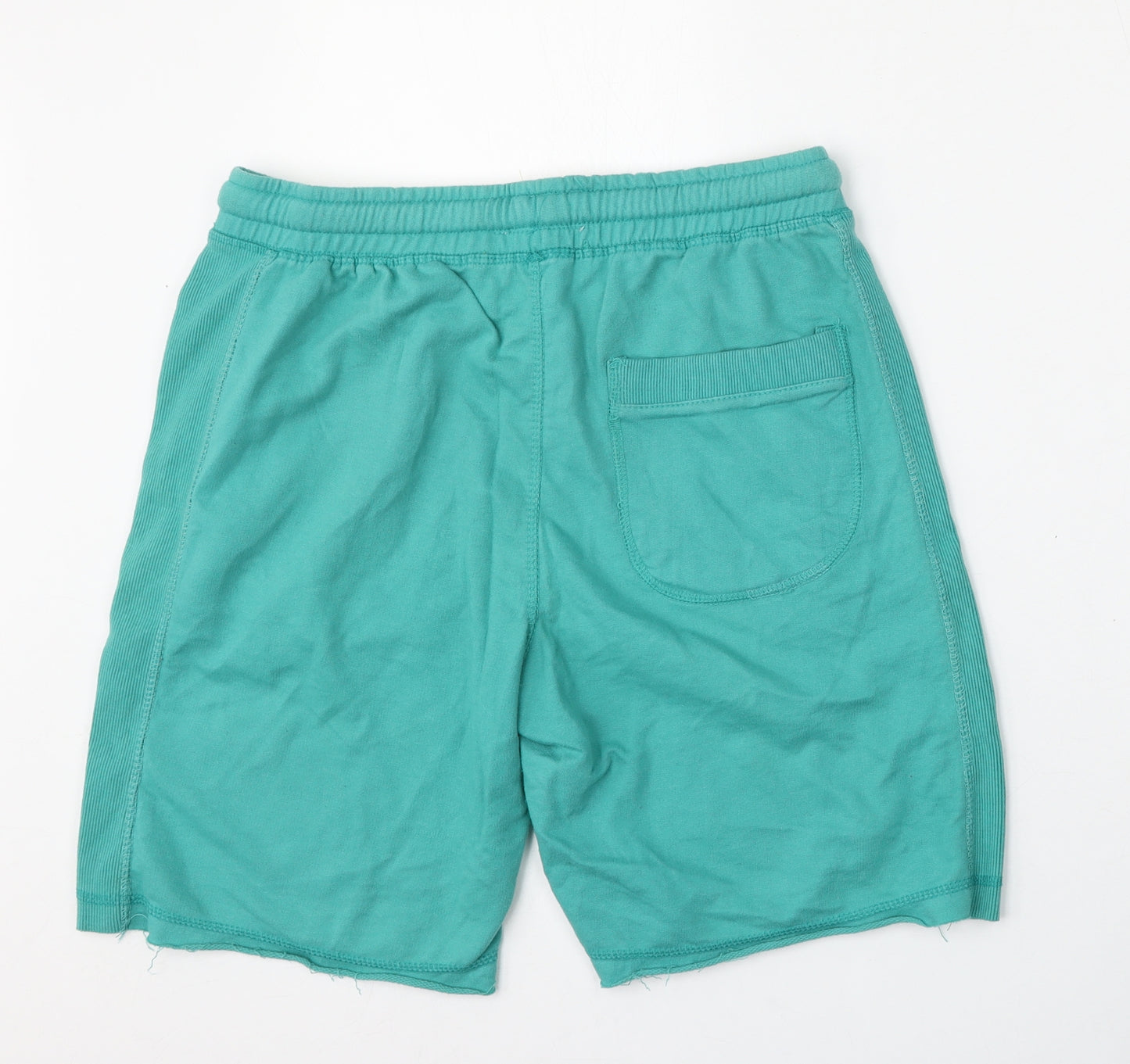 alcott Mens Blue  Cotton Sweat Shorts Size L L9 in Regular Tie