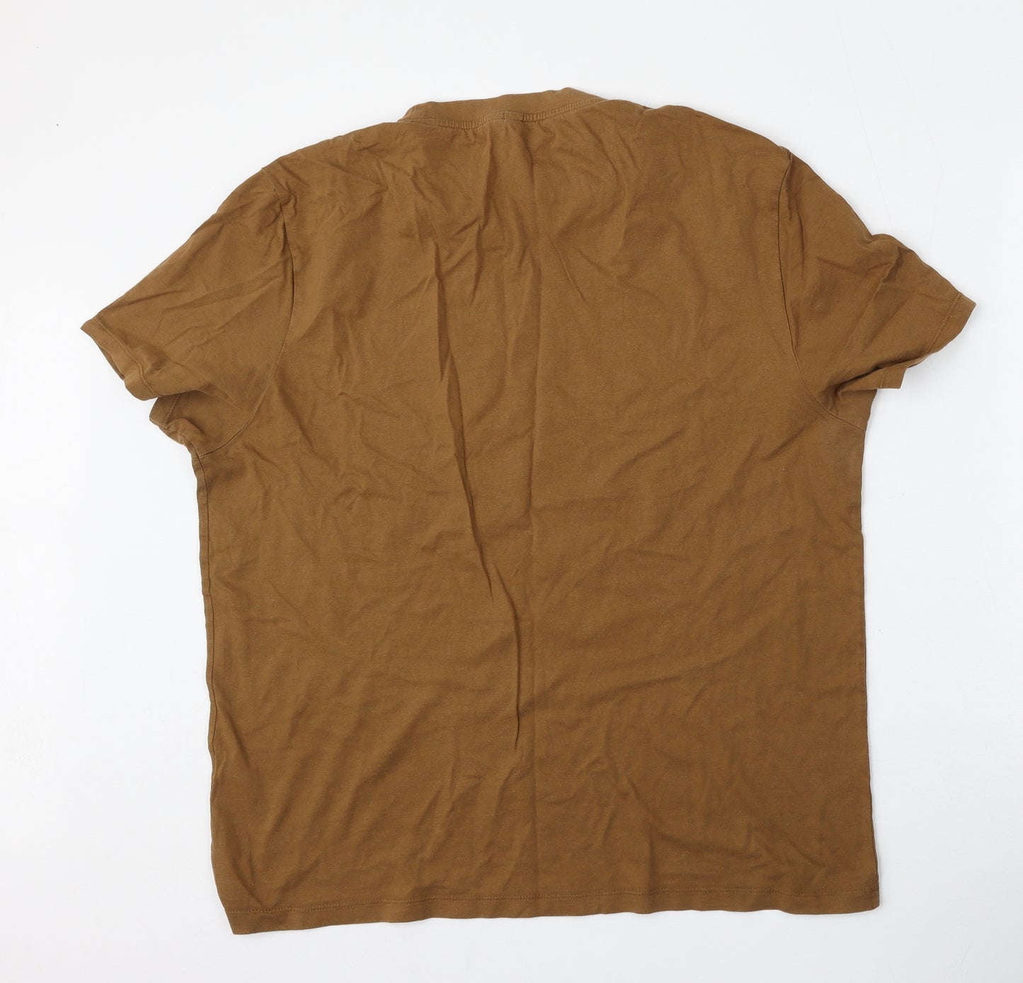 ASOS Mens Brown  Cotton  T-Shirt Size XL Round Neck