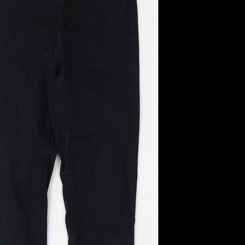 Marks and Spencer Womens Black  Cotton Jegging Jeans Size 12 L26 in Regular Button