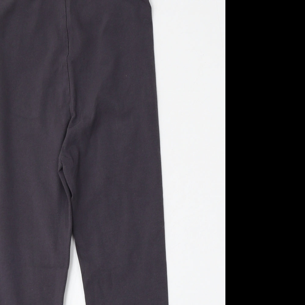 George Girls Grey  Cotton Jogger Trousers Size 8-9 Years  Regular