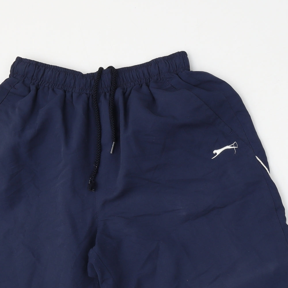 Slazenger Mens Blue  Polyester Bermuda Shorts Size M L12 in Regular Tie