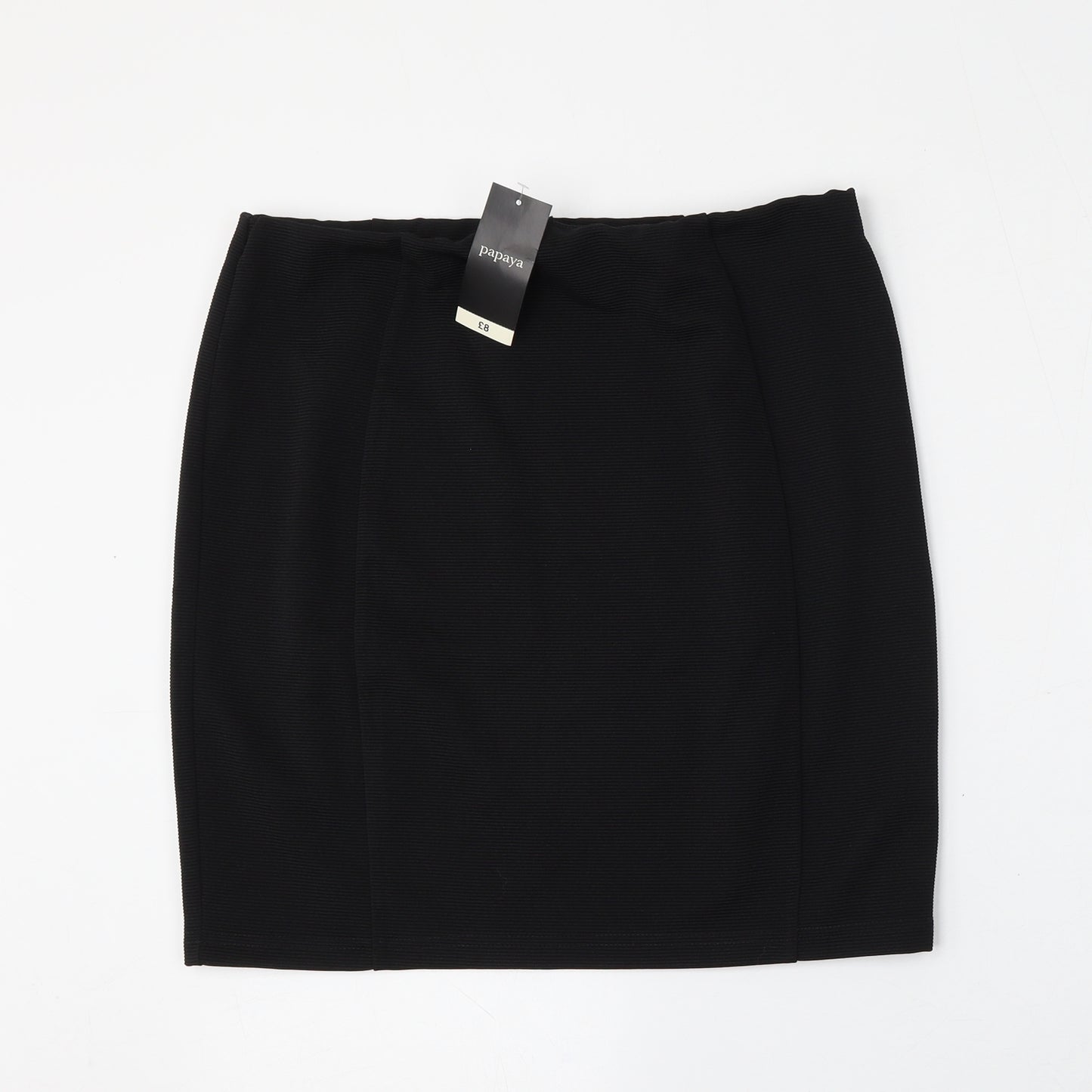 Papaya Womens Black  Polyester Straight & Pencil Skirt Size 14