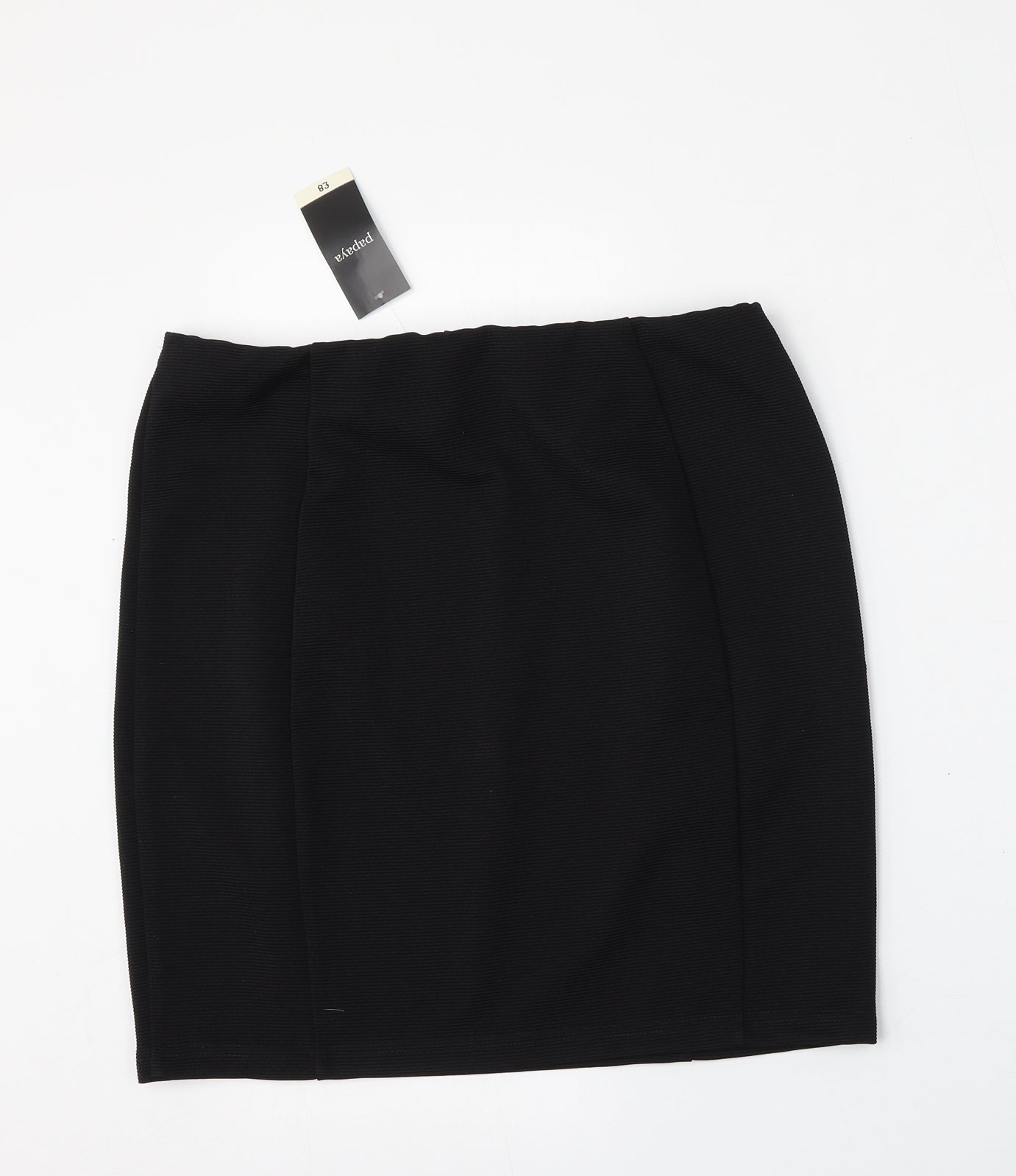 Papaya Womens Black  Polyester Straight & Pencil Skirt Size 14