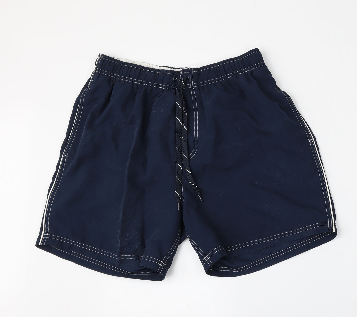 George Mens Blue  Polyester Athletic Shorts Size M L6 in Regular Tie