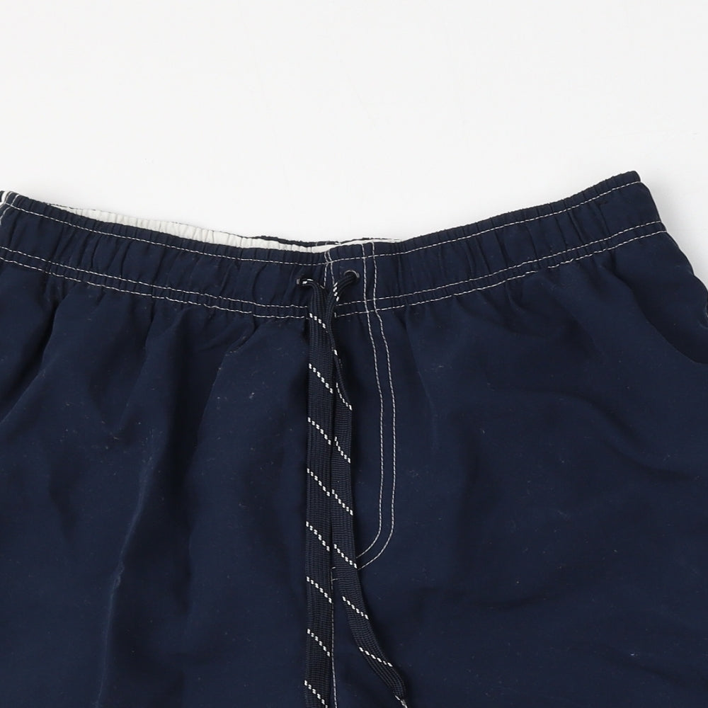 George Mens Blue  Polyester Athletic Shorts Size M L6 in Regular Tie