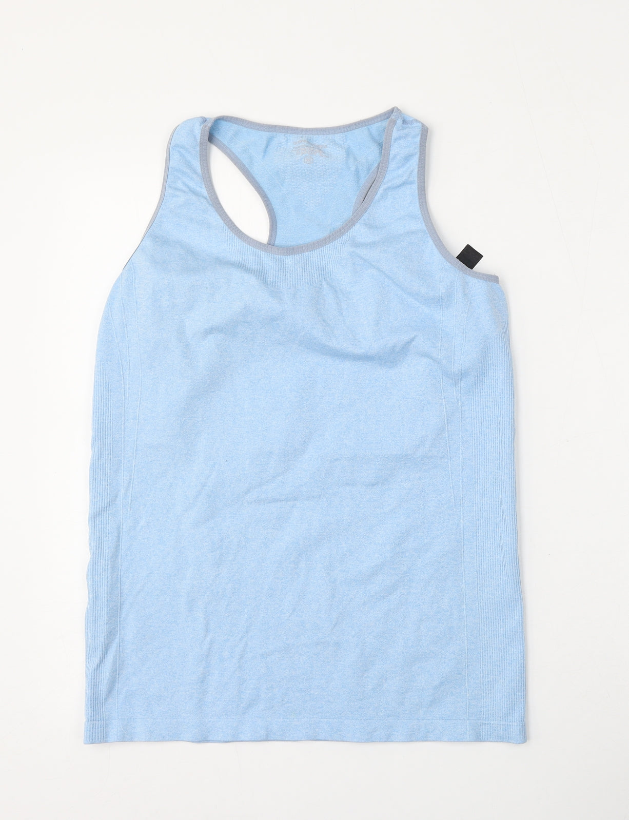 Dunnes Stores Womens Blue  Polyester Basic Tank Size M Round Neck