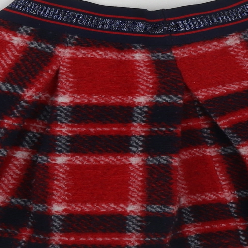 Dunnes Girls Multicoloured Plaid Polyester Flare Skirt Size 3-4 Years  Regular
