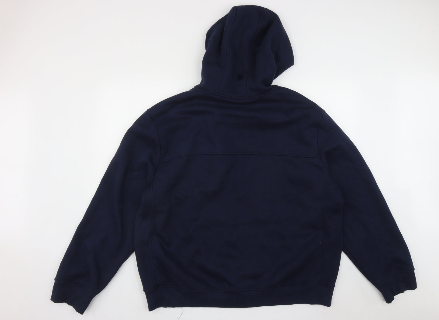 Everlast Mens Blue  Cotton Full Zip Hoodie Size 4XL