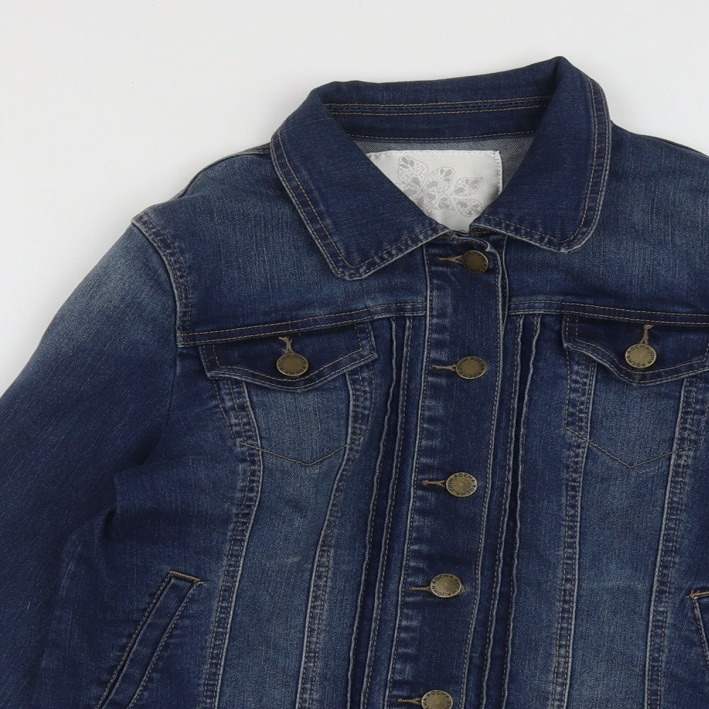 John Rocha Womens Blue   Jacket  Size 12  Button