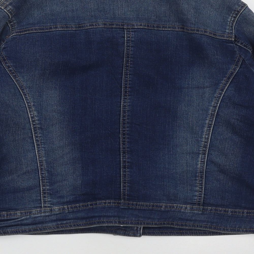 John Rocha Womens Blue   Jacket  Size 12  Button