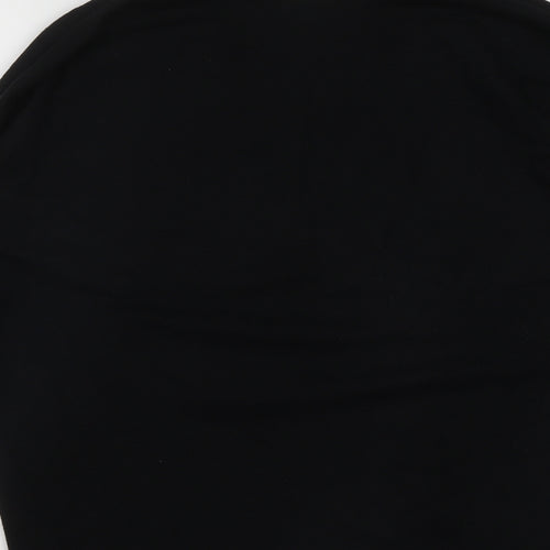Gallery Womens Black Round Neck  Viscose Pullover Jumper Size M