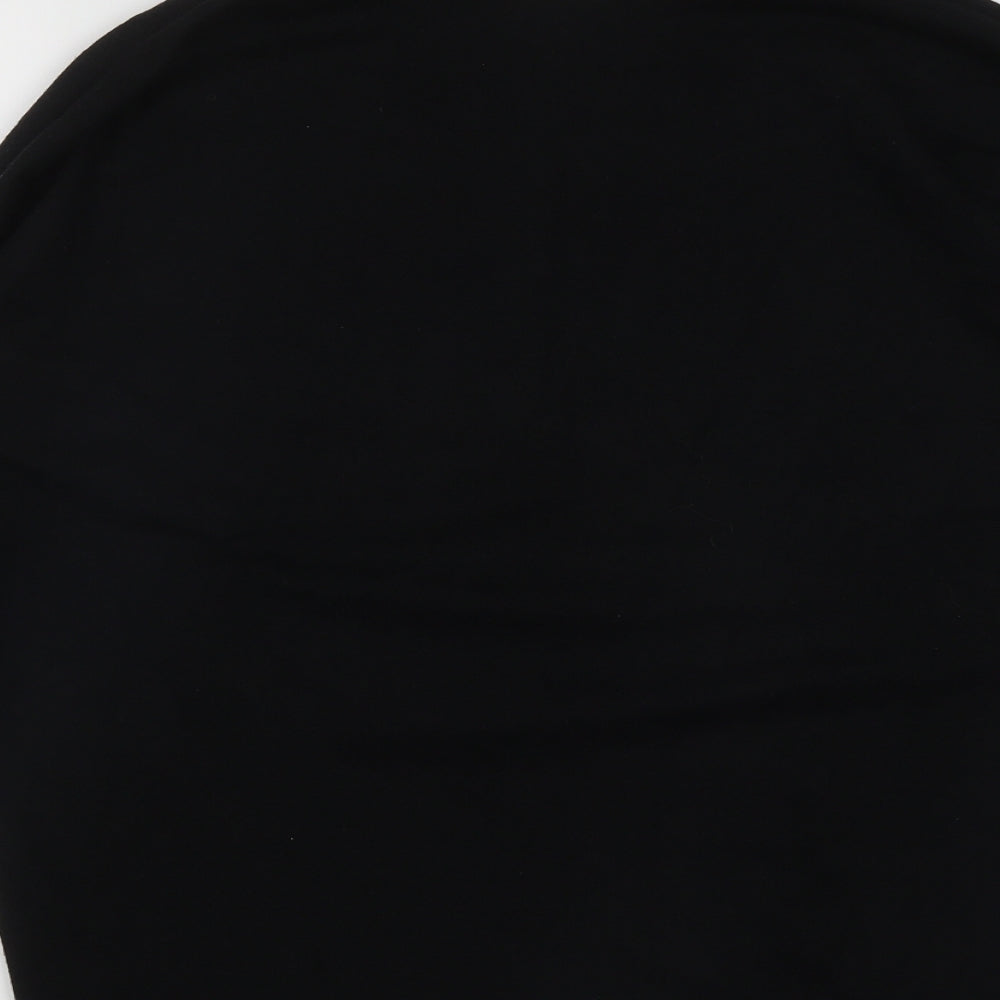 Gallery Womens Black Round Neck  Viscose Pullover Jumper Size M