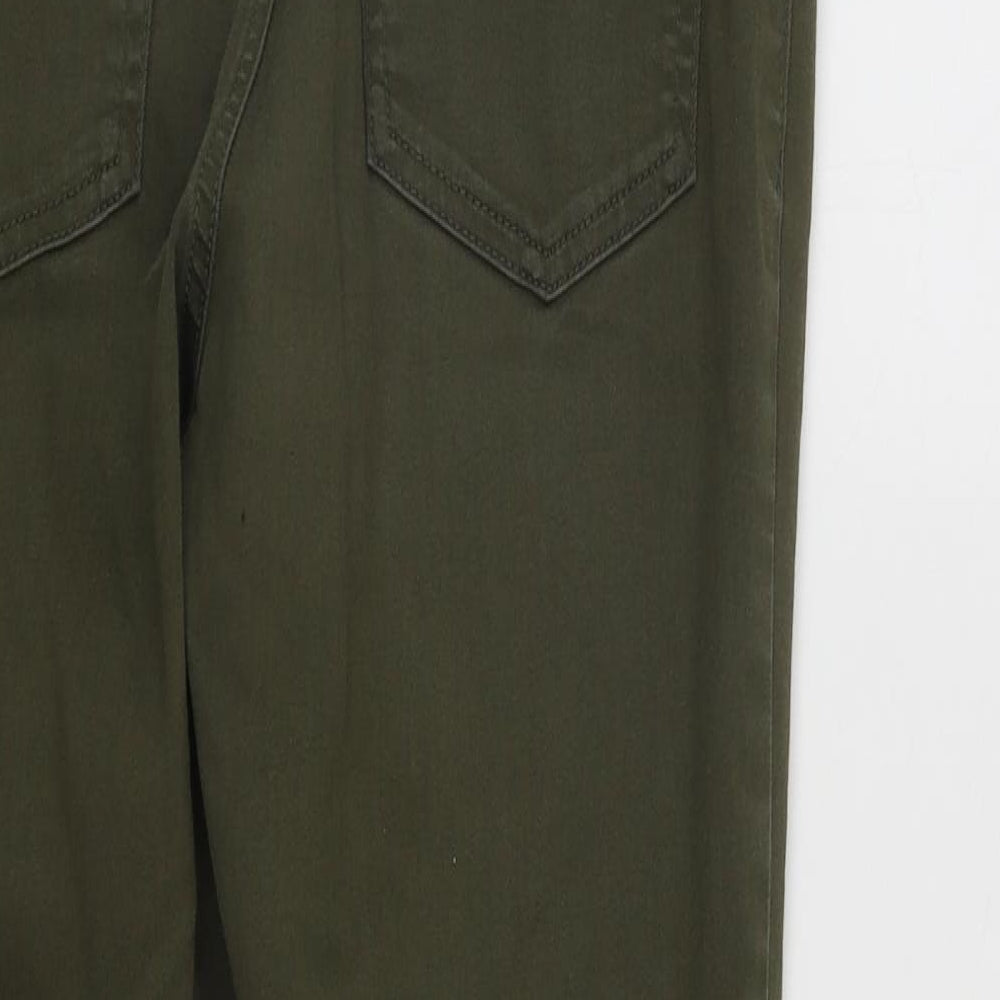 Marks and Spencer Womens Green  Cotton Jegging Jeans Size 12 L26 in Regular