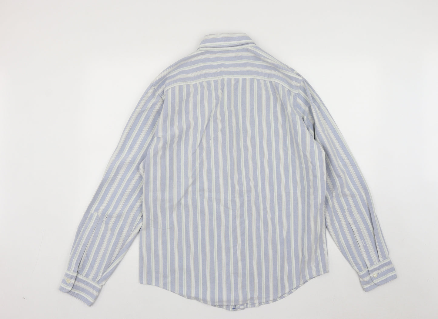 Abercrombie & Fitch Mens Multicoloured Striped Cotton  Button-Up Size L Collared Button
