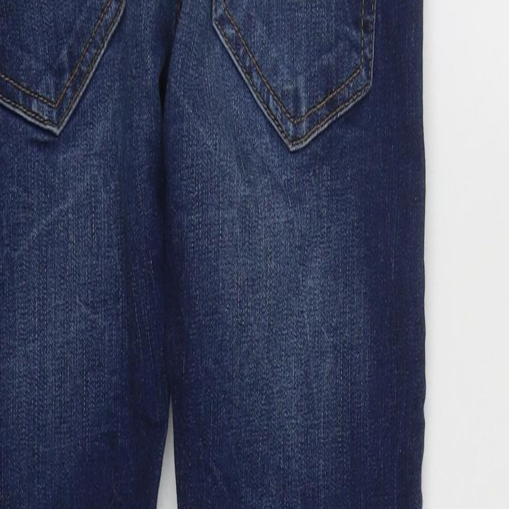 Preworn Mens Blue  Cotton Skinny Jeans Size 28 in L27 in Regular Zip