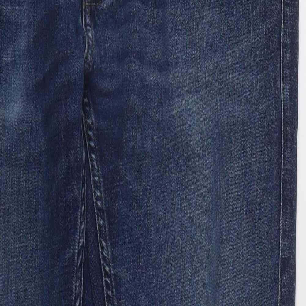 Abercrombie & Fitch Mens Blue  Cotton Skinny Jeans Size 33 in L30 in Regular Zip