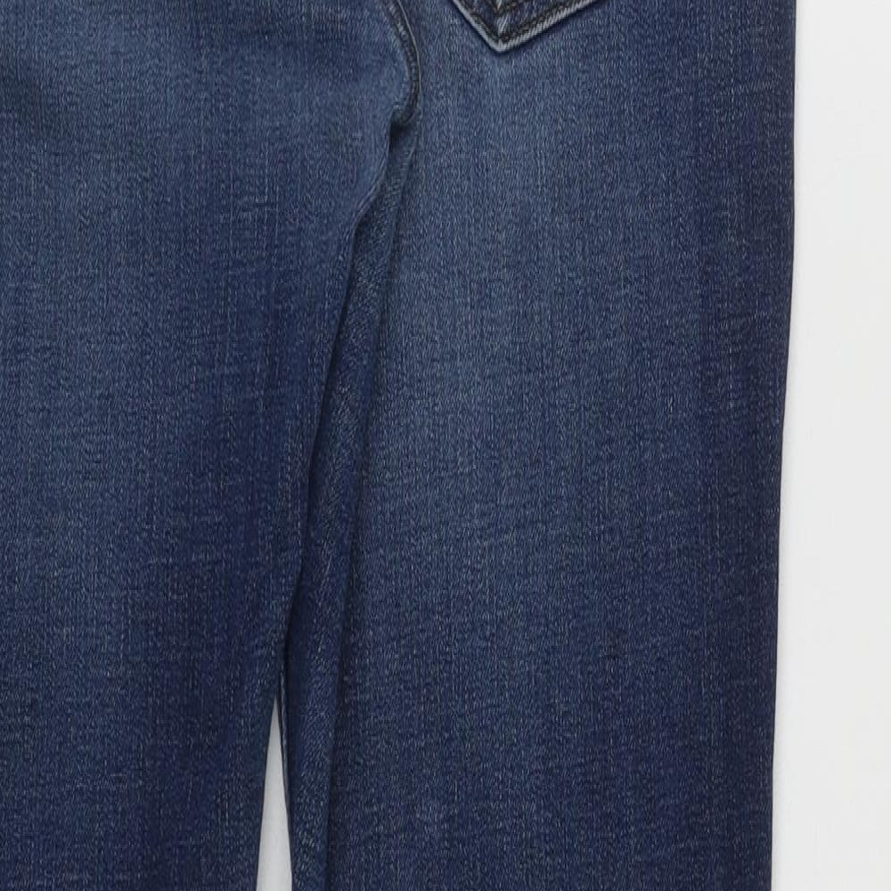 Abercrombie & Fitch Mens Blue  Cotton Skinny Jeans Size 33 in L30 in Regular Zip