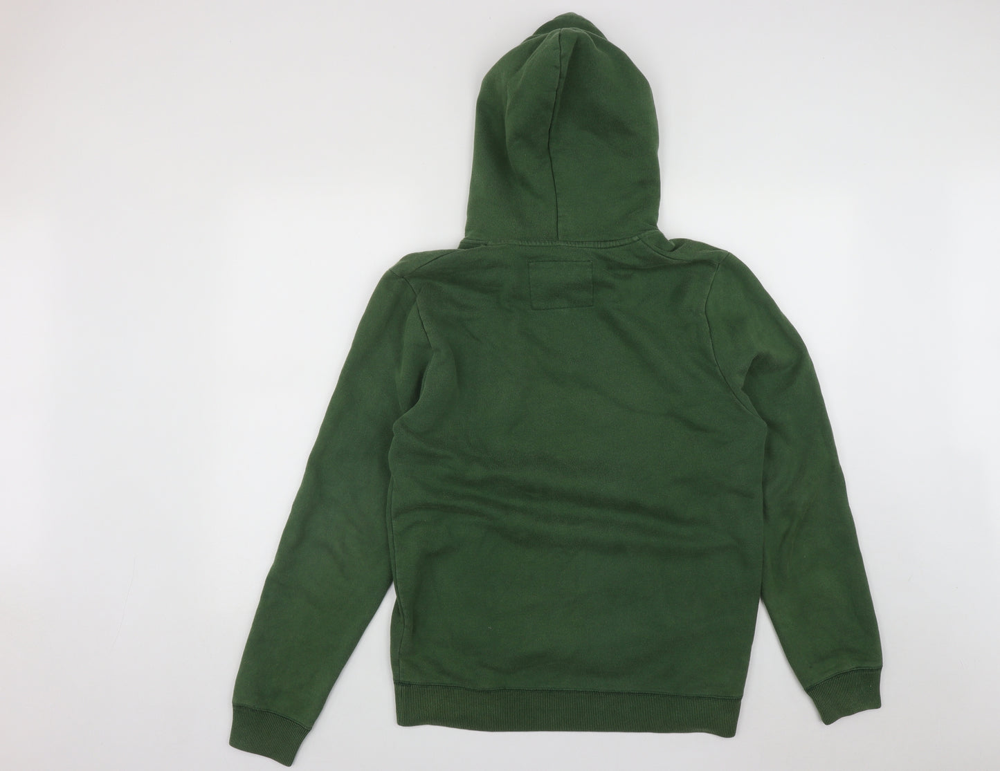 Jack Wills Mens Green  Cotton Pullover Hoodie Size XS