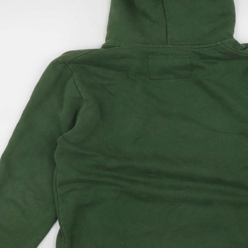 Jack Wills Mens Green  Cotton Pullover Hoodie Size XS