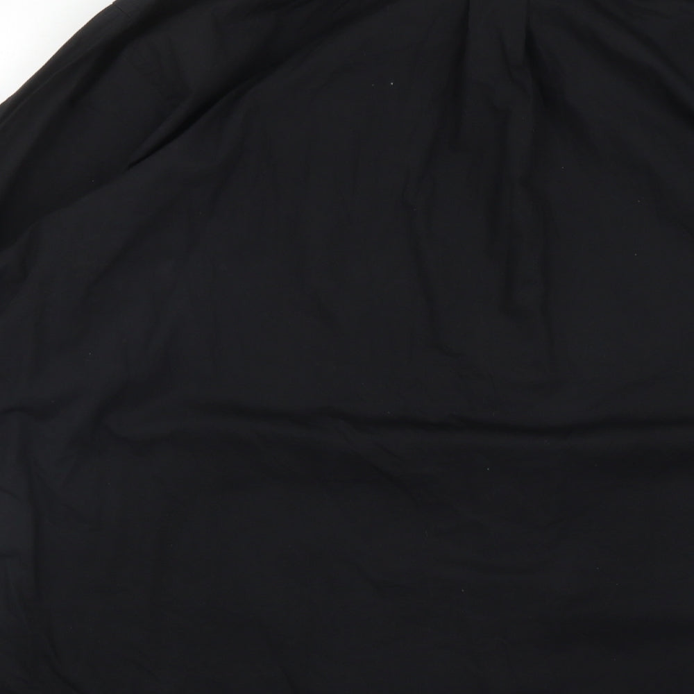 Ganton Mens Black  Cotton  Button-Up Size 2XL Collared Button