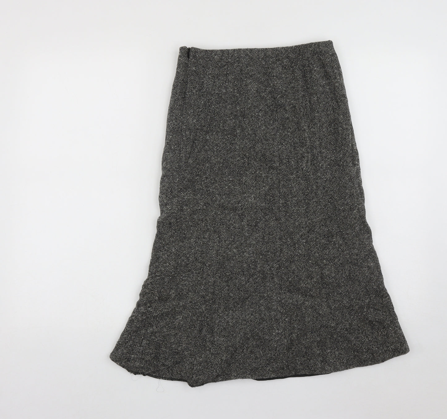 Preworn Womens Brown  Polyester A-Line Skirt Size 26 in   Zip