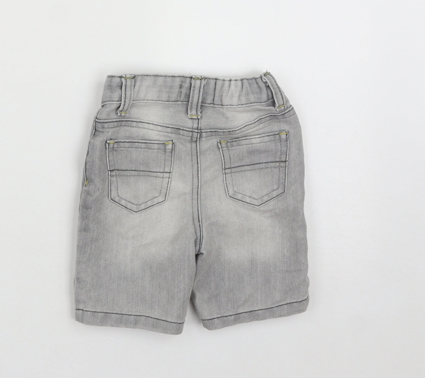 Denim Co Boys Grey  Cotton Cropped Jeans Size 6-9 Months  Button