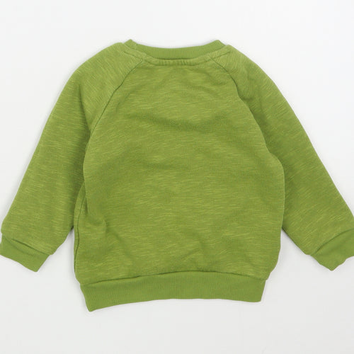 Primark Baby Green  Cotton Pullover Jumper Size 12-18 Months  Pullover