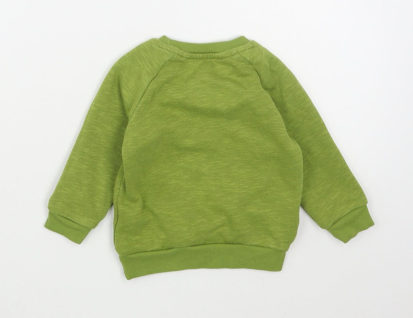 Primark Baby Green  Cotton Pullover Jumper Size 12-18 Months  Pullover