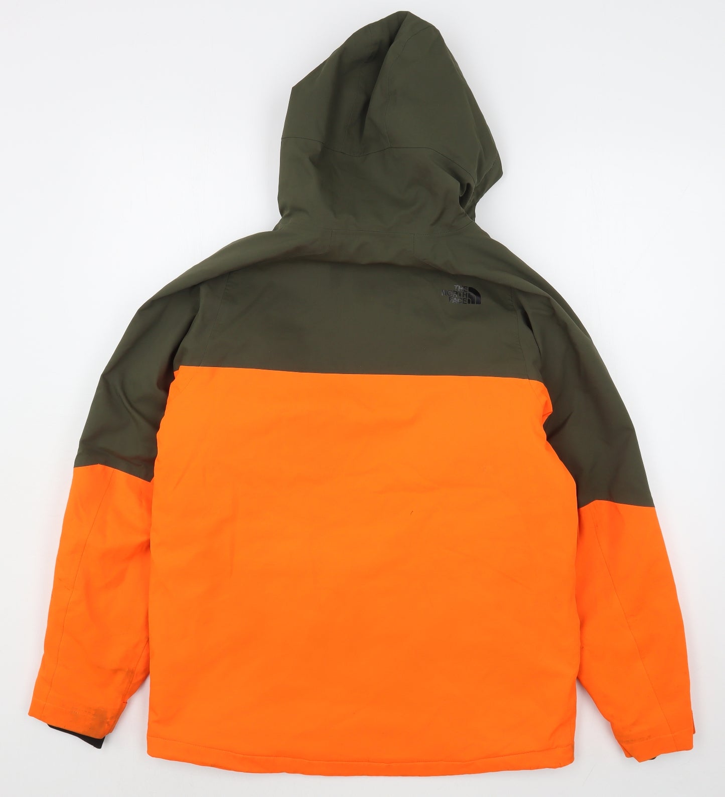 The North Face Boys Orange   Ski Jacket Coat Size 14-15 Years  Zip