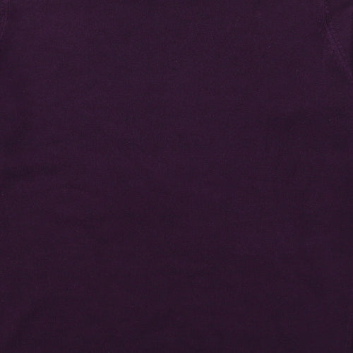 Intuition Womens Purple Round Neck  Acrylic Pullover Jumper Size 12