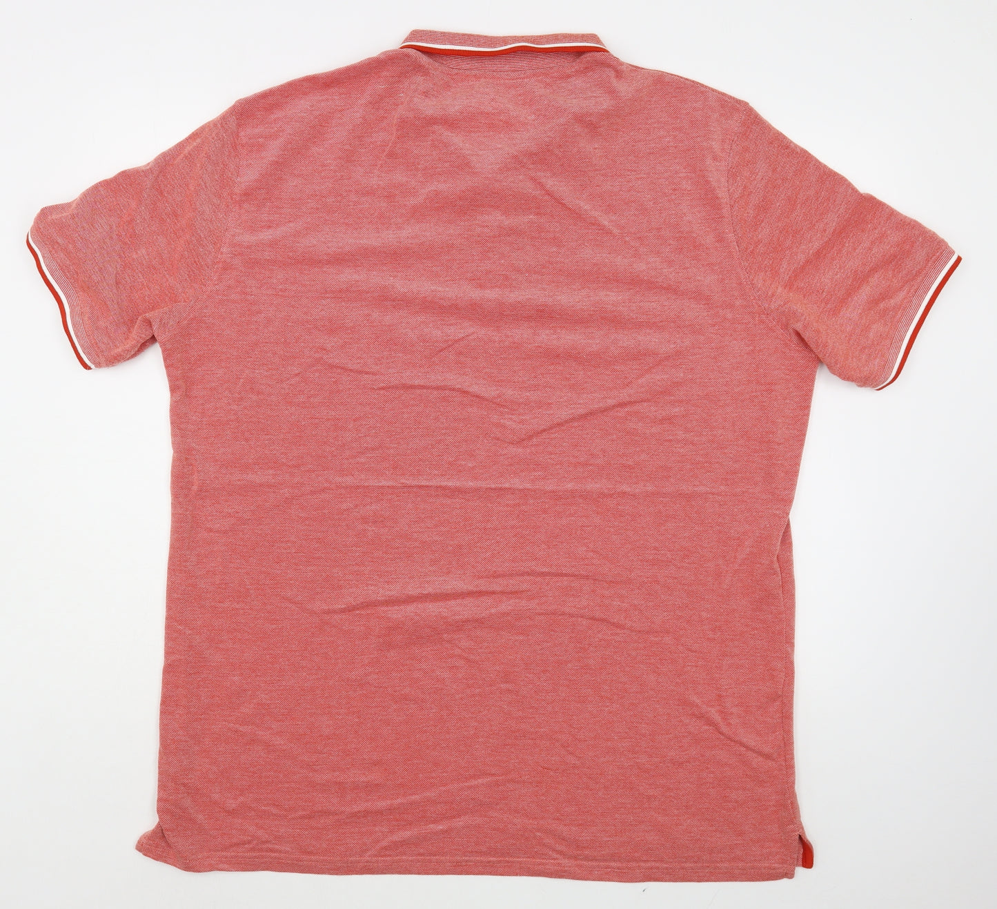 Dunnes Stores Mens Pink  Cotton  Polo Size 2XL Collared Pullover