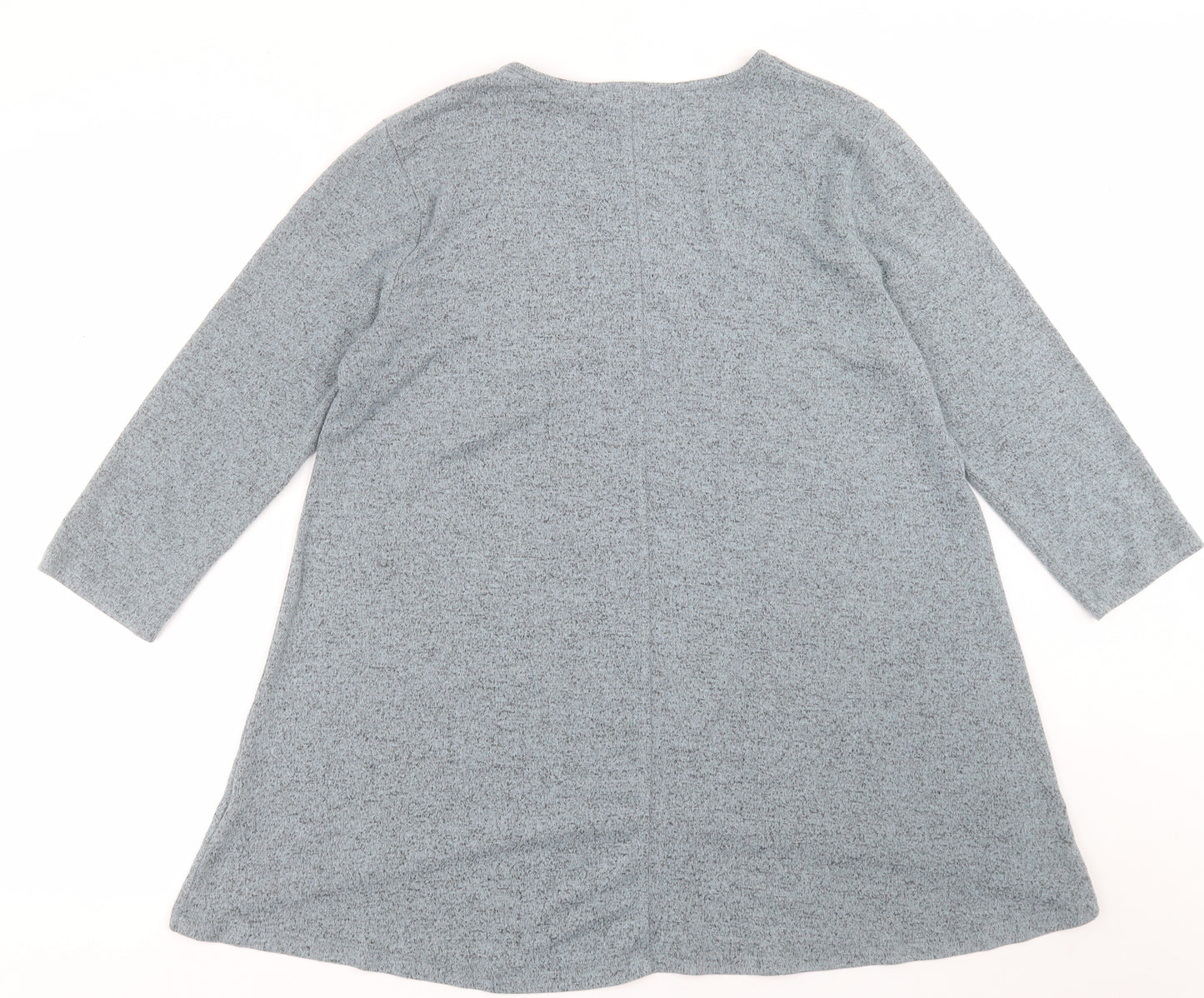 COIN 1804 Womens Green Crew Neck  Viscose Pullover Jumper Size M