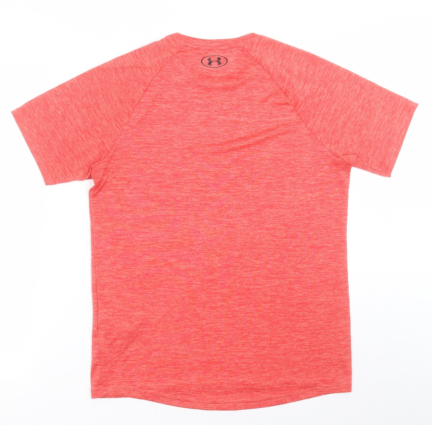 Under armour Mens Red  Polyester Basic T-Shirt Size S Crew Neck Pullover