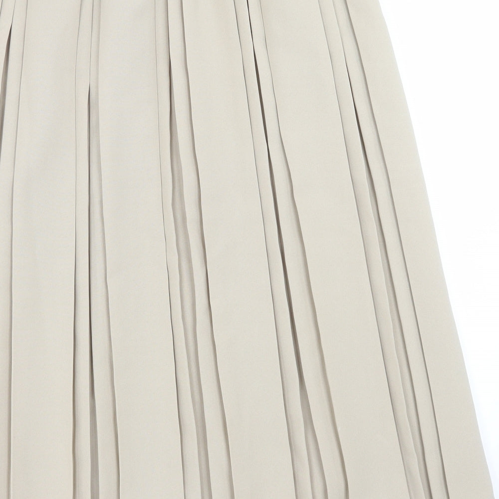 Naomee Womens Beige  Polyester A-Line Skirt Size 2XL