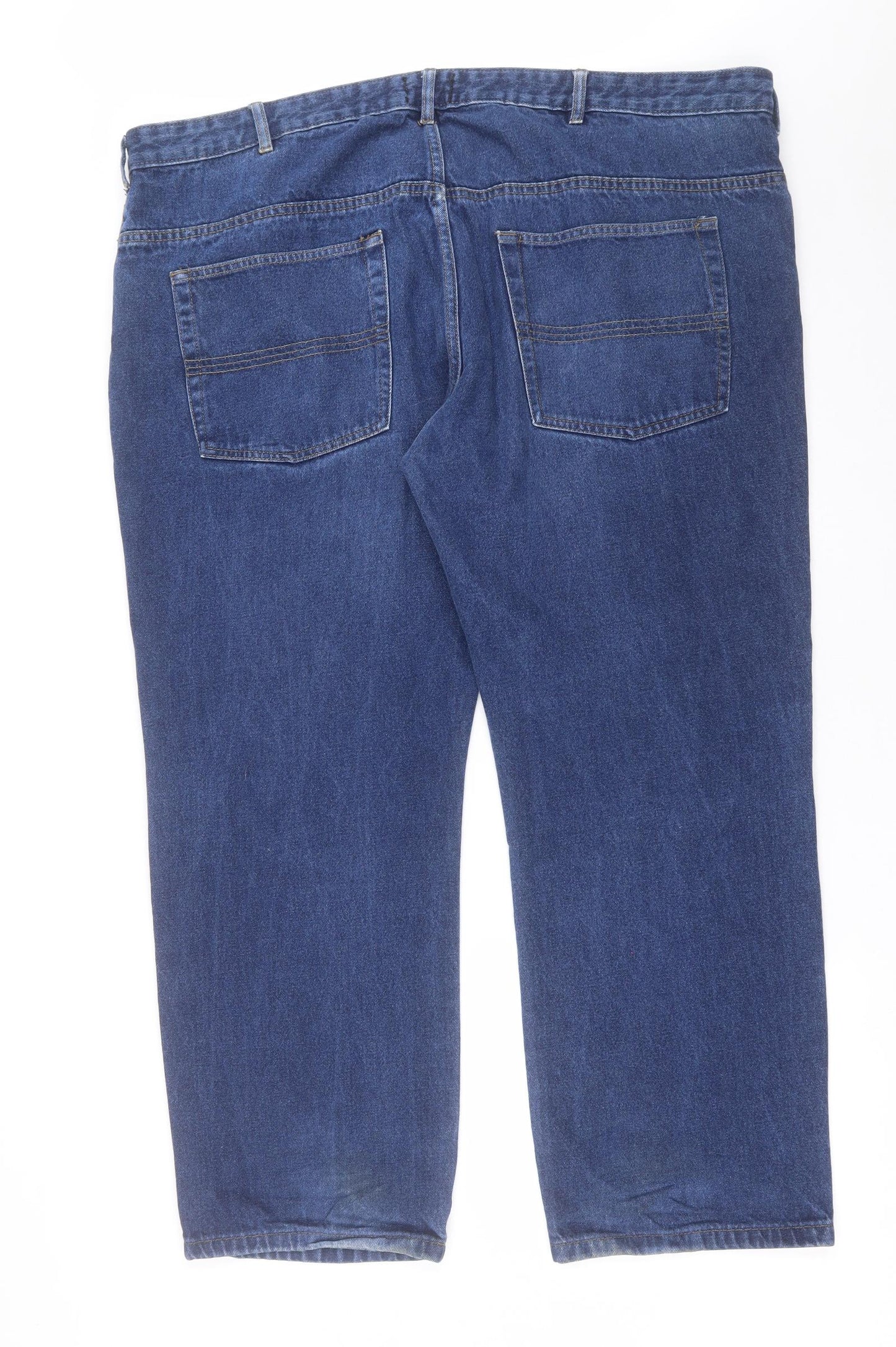 union blues Mens Blue  Cotton Straight Jeans Size 44 in L29 in Regular Button