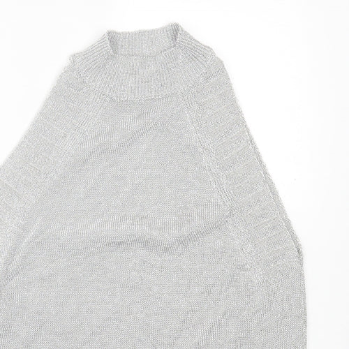 Topshop Womens Silver  Viscose Basic Tank Size M Halter