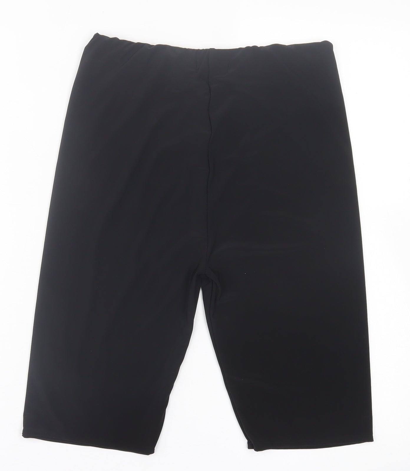 PRETTYLITTLETHING Womens Black  Polyester Biker Shorts Size 12 L10 in Regular Pull On