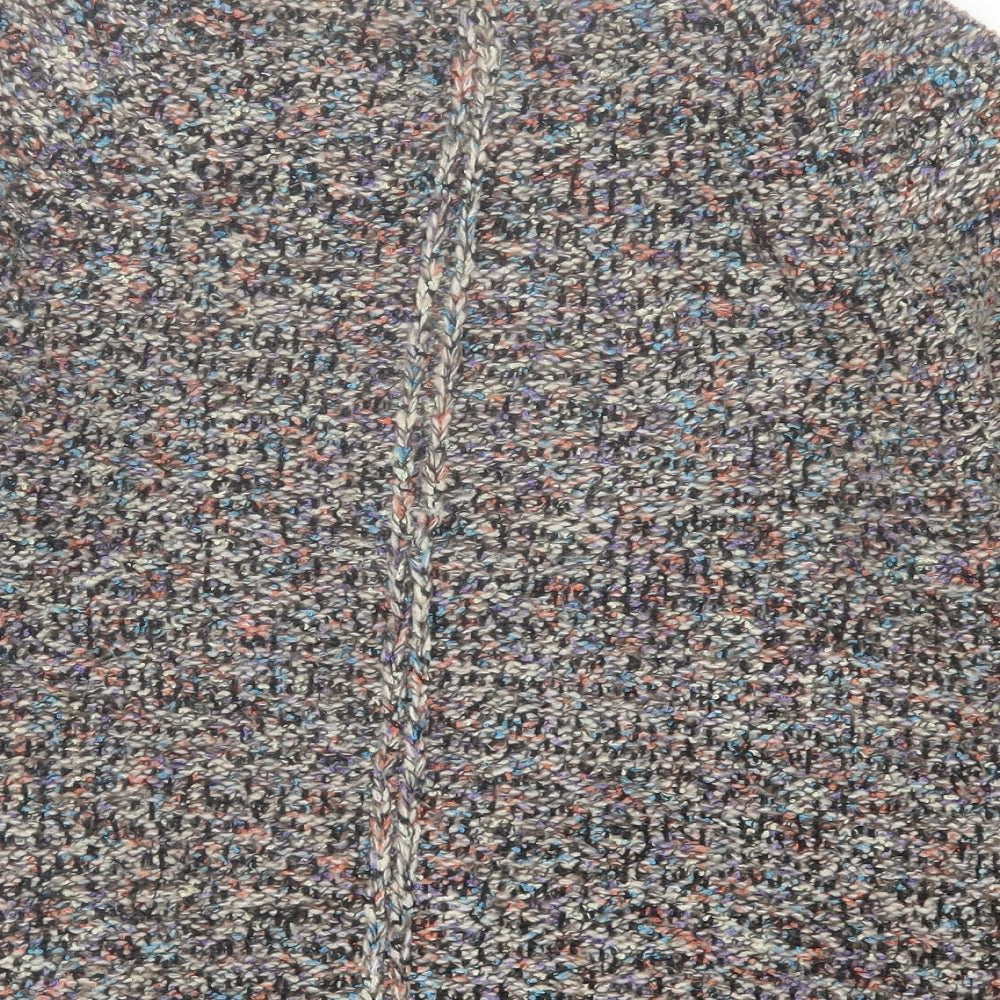Indigo Womens Multicoloured Crew Neck  Acrylic Pullover Jumper Size 10