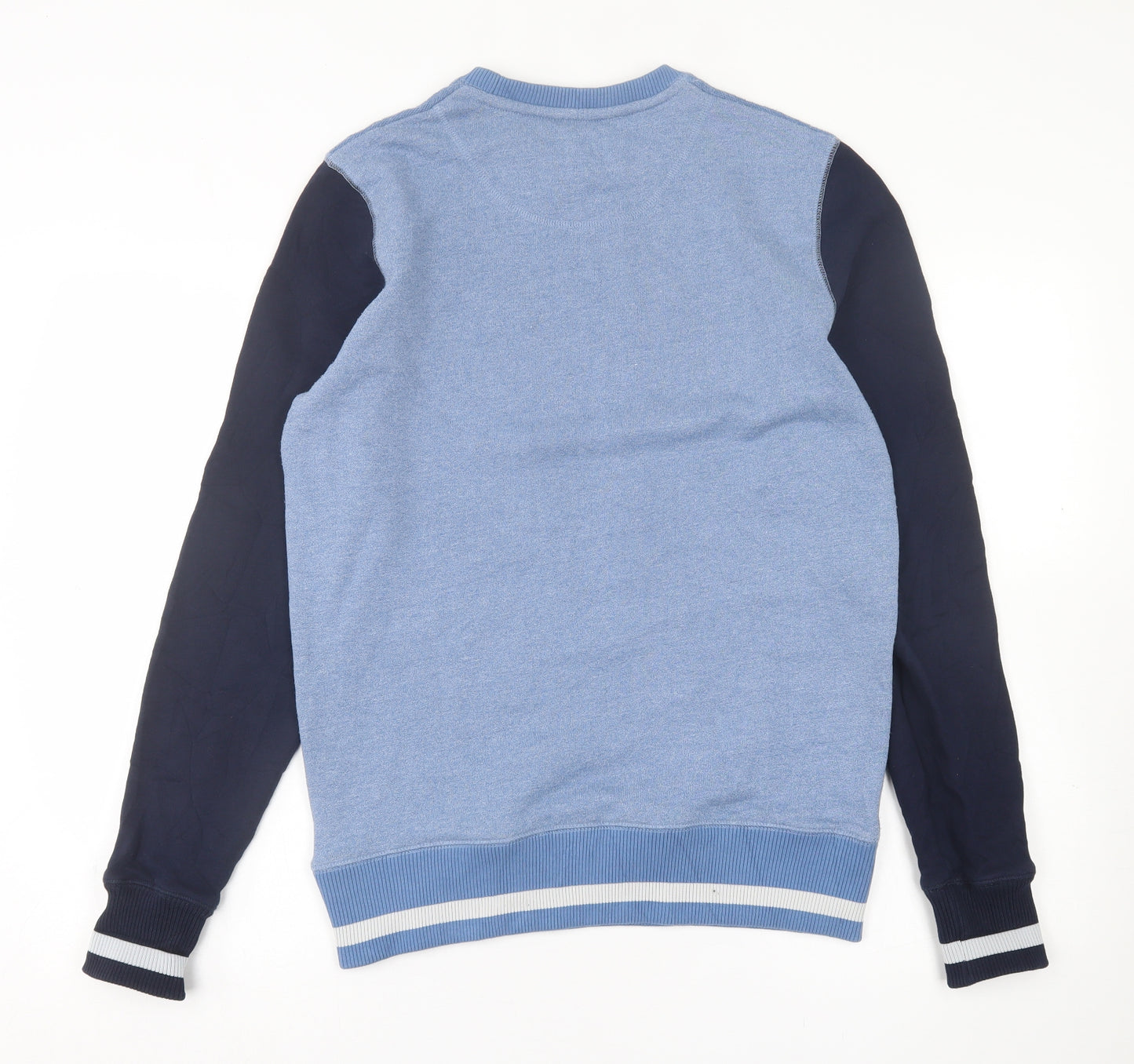 Nanny State Mens Blue Crew Neck  Cotton Pullover Jumper Size M