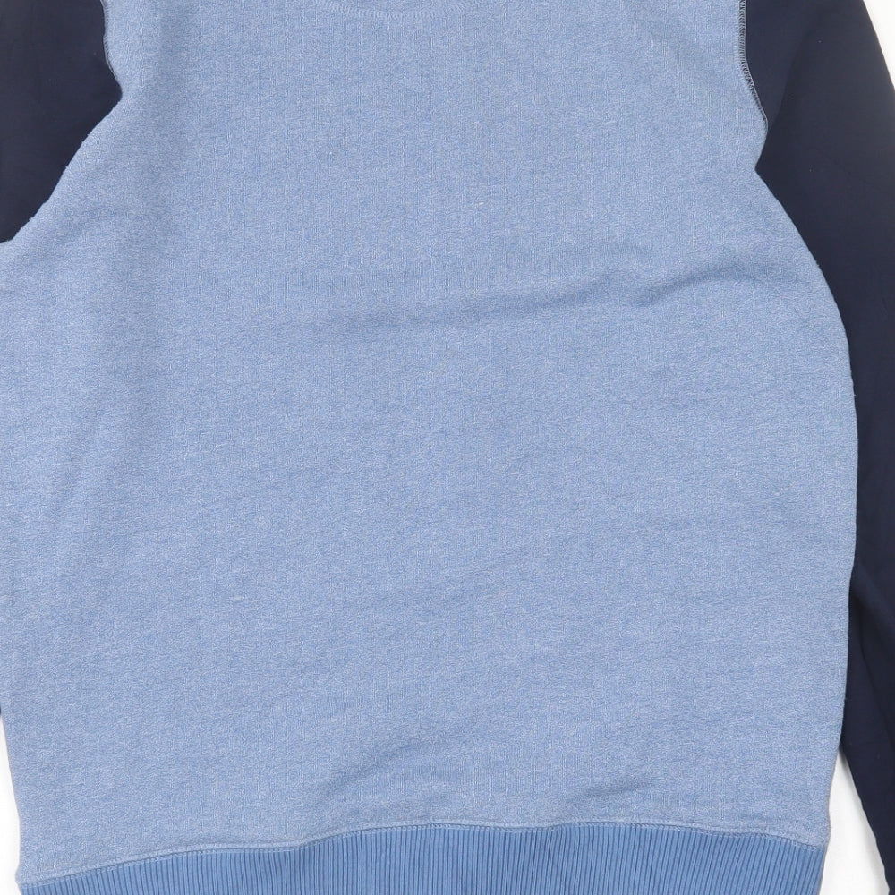 Nanny State Mens Blue Crew Neck  Cotton Pullover Jumper Size M