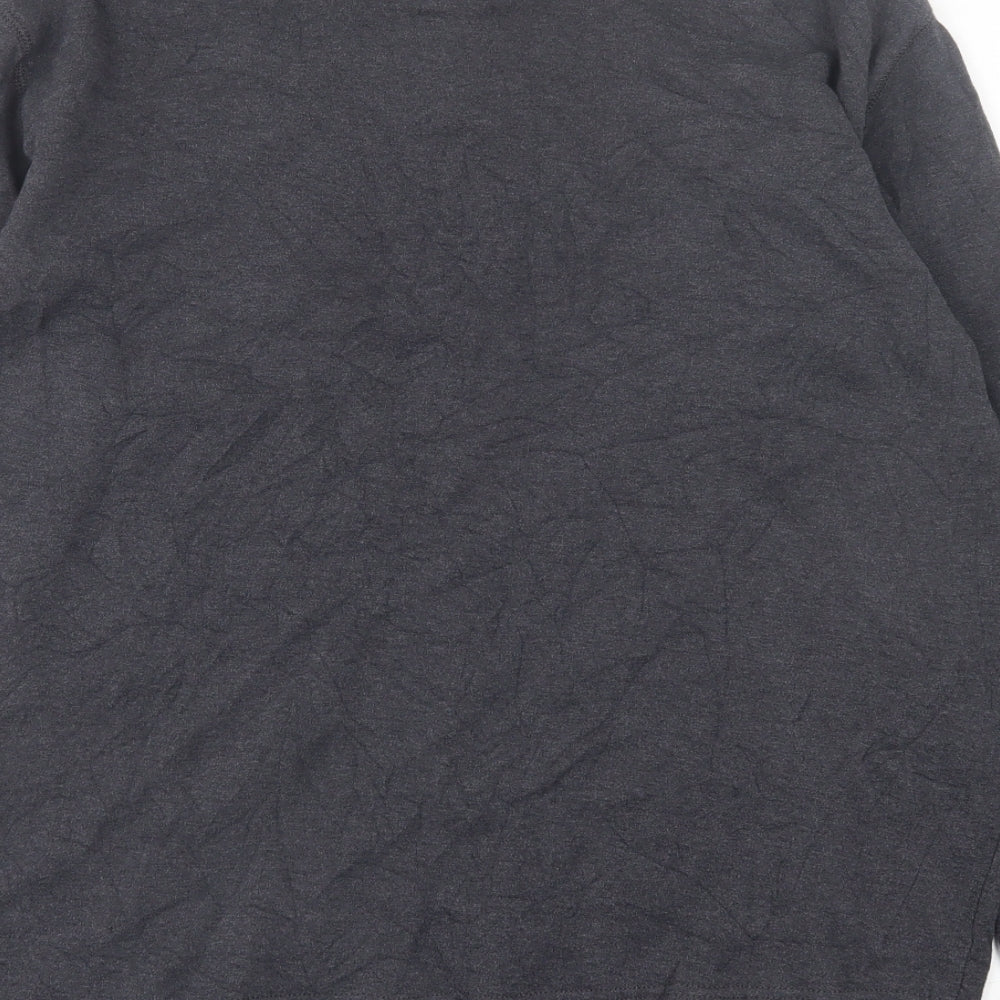Marc O'Polo Mens Grey  Cotton  Polo Size L Collared Button