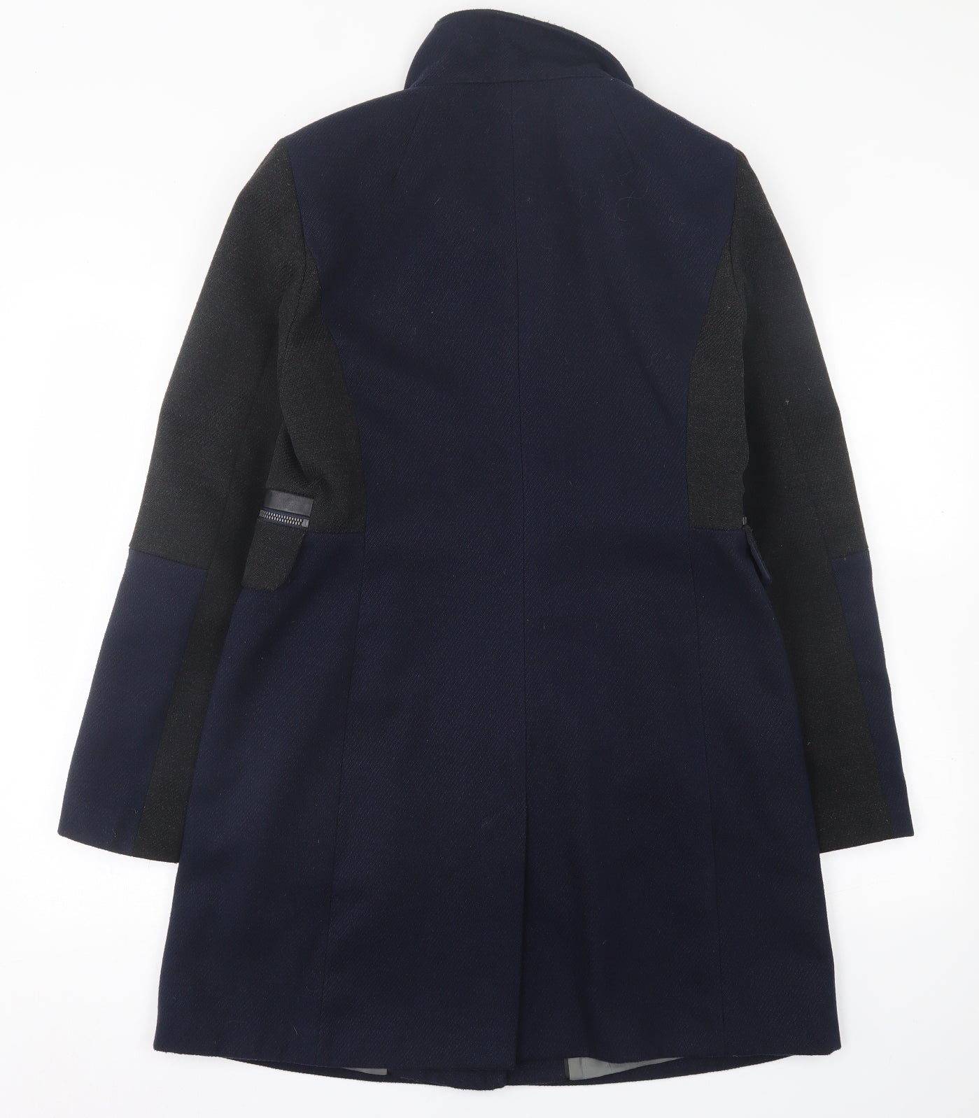 NEXT Womens Blue   Overcoat Coat Size 12  Zip