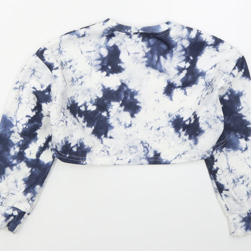 SheIn Girls Blue  Polyester Pullover Sweatshirt Size 9 Years  Pullover - Abstract